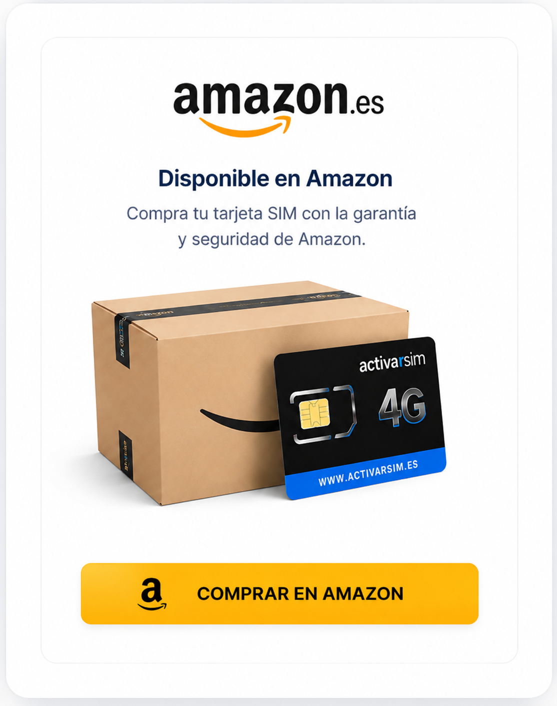 Compra tu tarjeta SIM en Amazon